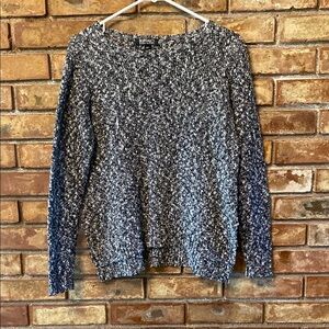 Buffalo David Bitton Black and White Crew Neck Sweater